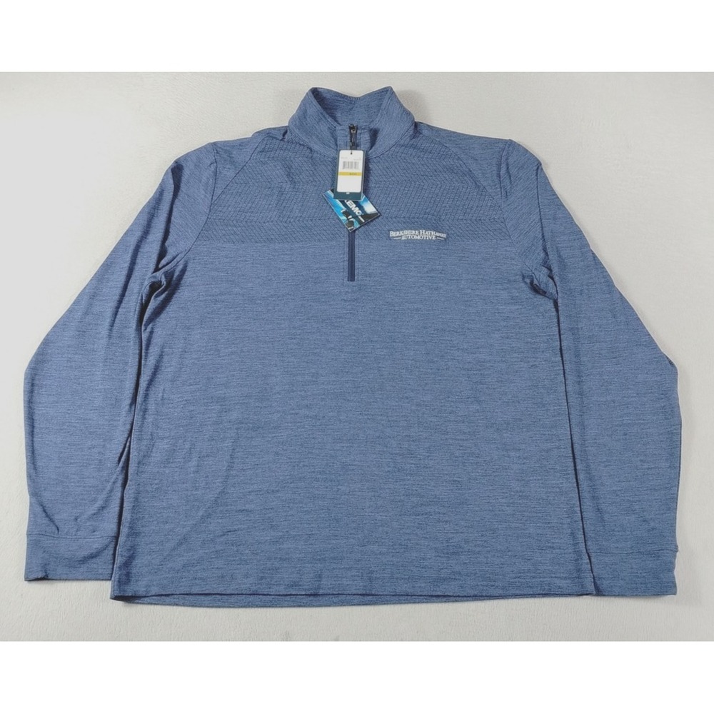 Perry Ellis Pullover Mens Small Blue 1/4 Zip Berkshire Hathaway Automotive